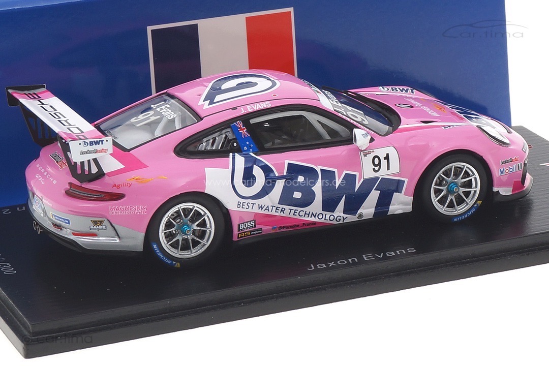 Porsche 911 GT3 Cup Champion Carrera Cup France 2020 Jaxon Evans Spark 1:43 SF249 Porsche 911 GT3 Cup Champion Carrera Cup France 2020 Jaxon Evans Spark 1:43 SF249