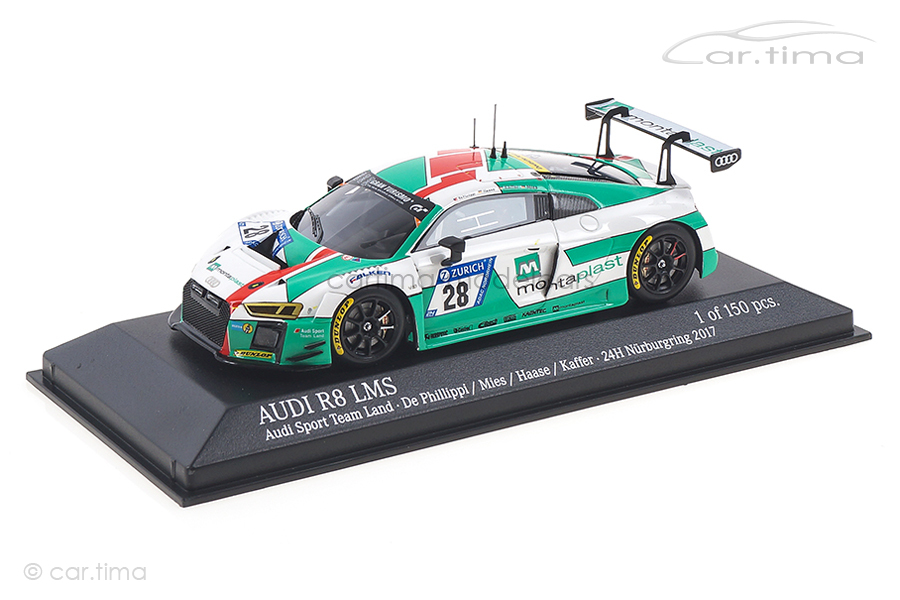 Audi R8 LMS 24h Nürburgring 2017 Philippi/Mies/Haase/Kaffer Minichamps 1:43 437171728