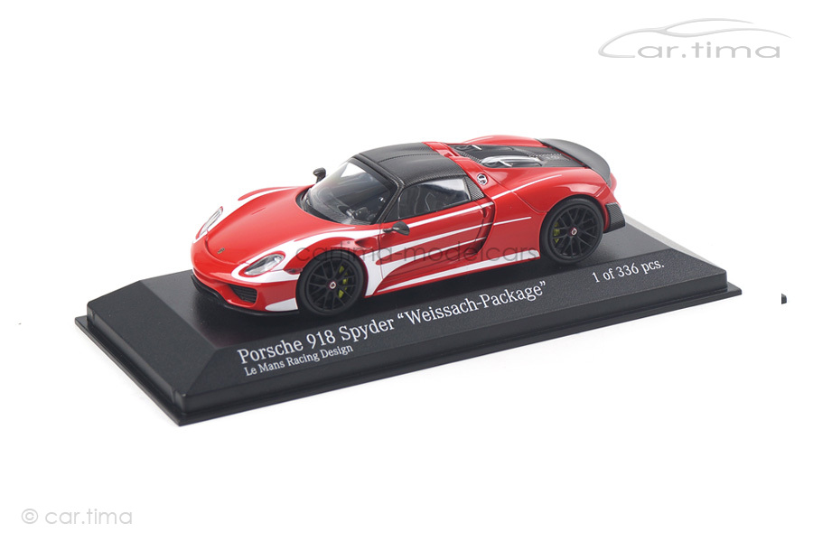 Porsche 918 Spyder Weissach Package Mark Webber Minichamps 1:43 410062135 Porsche 918 Spyder Weissach Package Mark Webber Minichamps 1:43 410062135