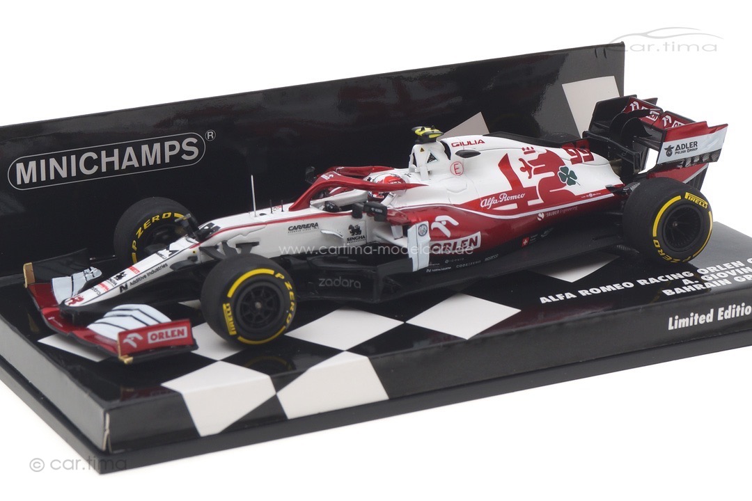Alfa Romeo Racing C41 GP Bahrain 2021 Antonio Giovinazzi Minichamps 1:43 417210199