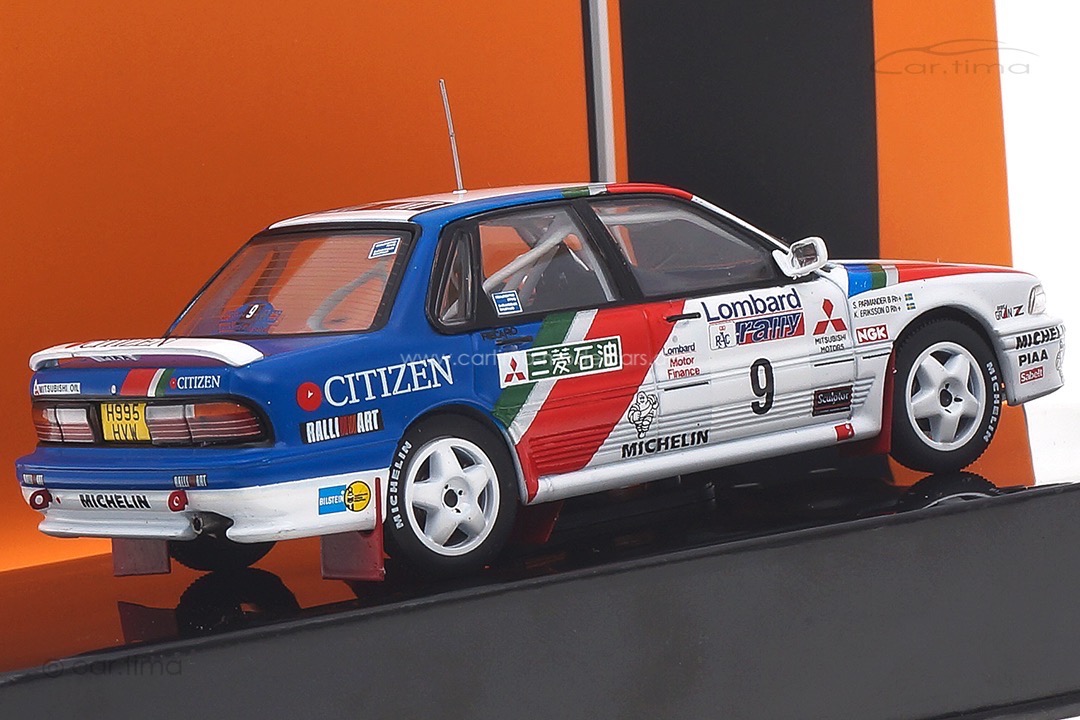 Mitsubishi Galant VR-4 RAC Rallye 1990 Eriksson/Parmander IXO 1:43 RAC346LQ Mitsubishi Galant VR-4 RAC Rallye 1990 Eriksson/Parmander IXO 1:43 RAC346LQ
