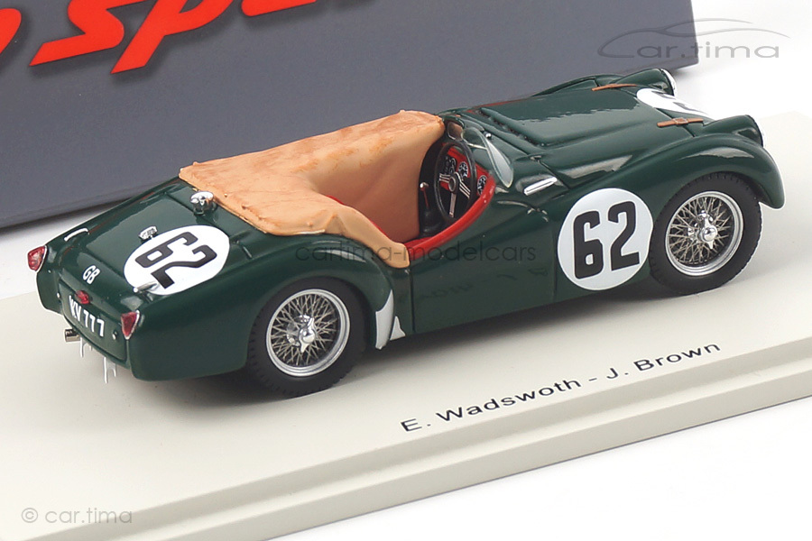 Triumph TR2 24h Le Mans 1954 Brown/Wadswoth Spark 1:43 S4453