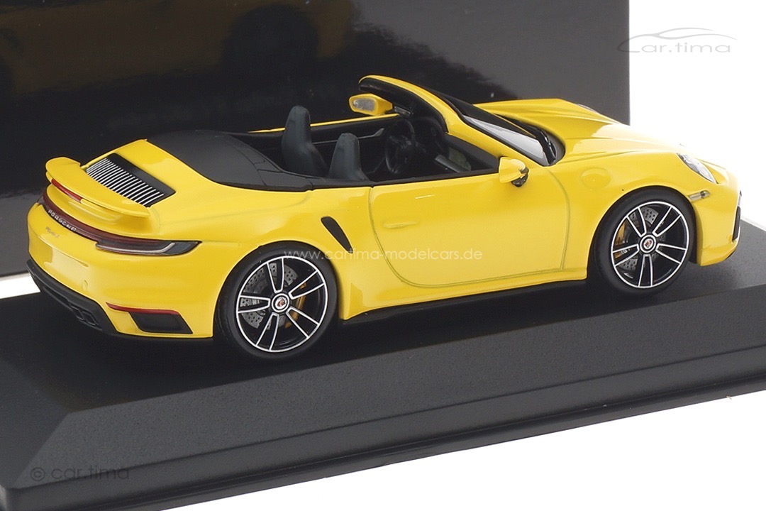 Porsche 911 (992) Turbo S Cabriolet Racinggelb Minichamps 1:43 410069484