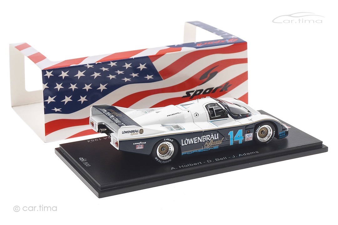 Porsche 962 IMSA 1985 Adams/Bell/Holbert Spark 1:43 US174 Porsche 962 IMSA 1985 Adams/Bell/Holbert Spark 1:43 US174