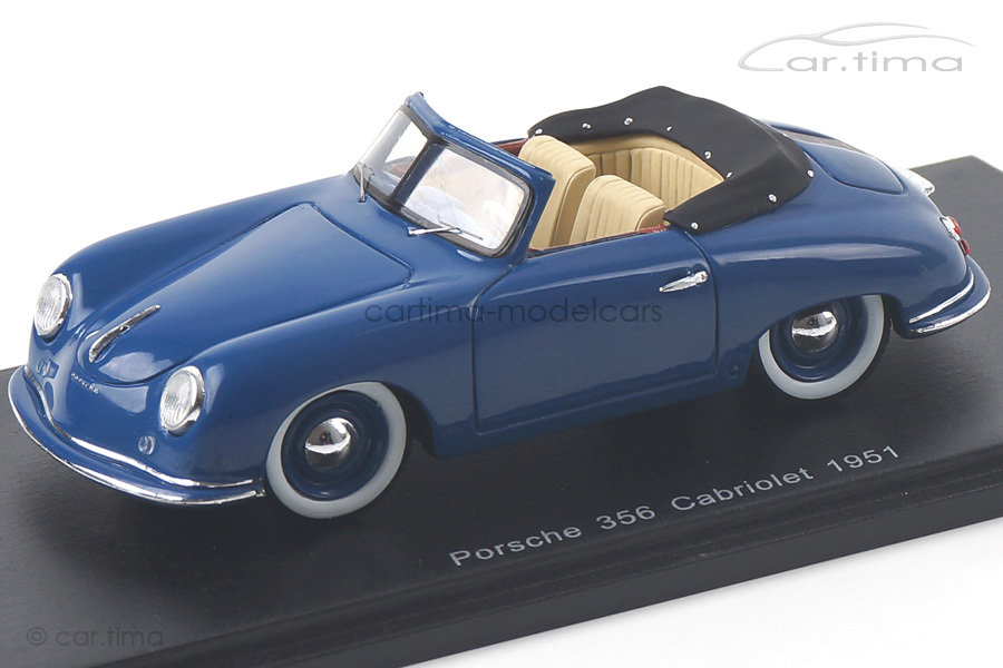 Porsche 356 Cabriolet blau Spark 1:43 S4920