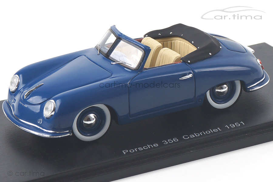 Porsche 356 Cabriolet blau Spark 1:43 S4920 Porsche 356 Cabriolet blau Spark 1:43 S4920