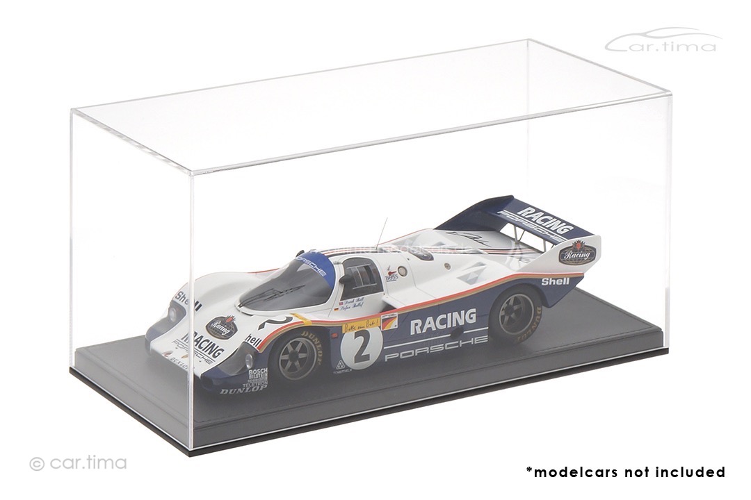 Vitrine/Showcase Leder Optik schwarz 32,2cm x 16,1cm x 15,9cm (L/B/H) car.tima EXCLUSIVE 1:18 Vitrine/Showcase Leder Optik schwarz 32,2cm x 16,1cm x 15,9cm (L/B/H) car.tima EXCLUSIVE 1:18