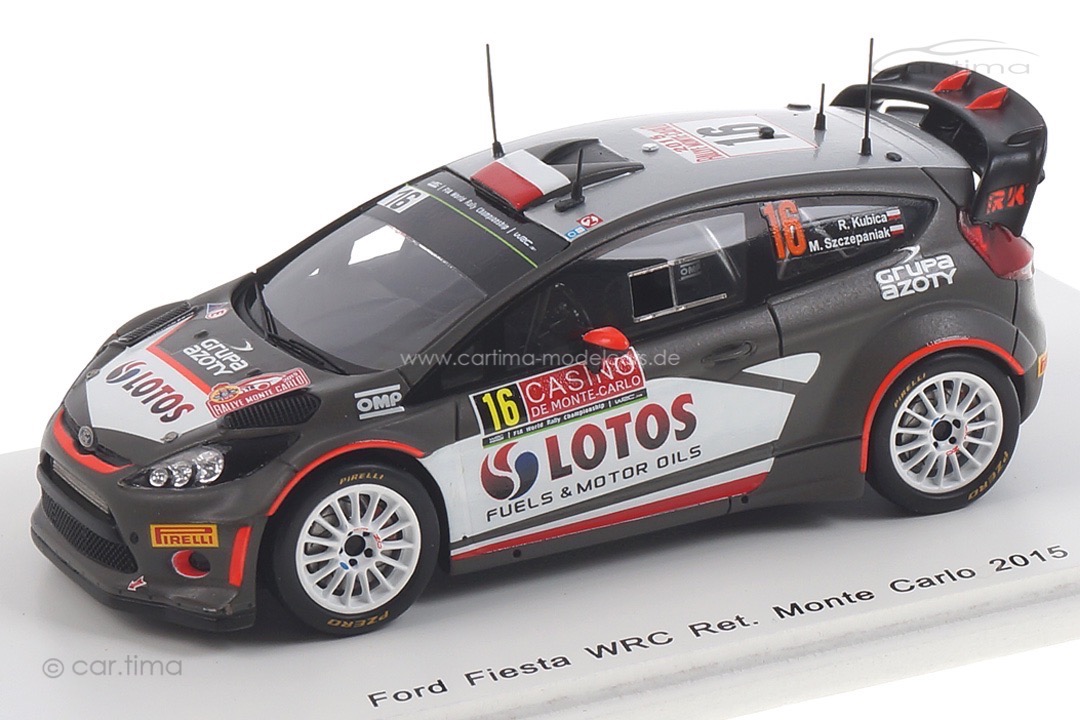 Ford Fiesta WRC Rallye Monte Carlo 2015 Kubica/Szczepaniak Spark 1:43 S4511 Ford Fiesta WRC Rallye Monte Carlo 2015 Kubica/Szczepaniak Spark 1:43 S4511