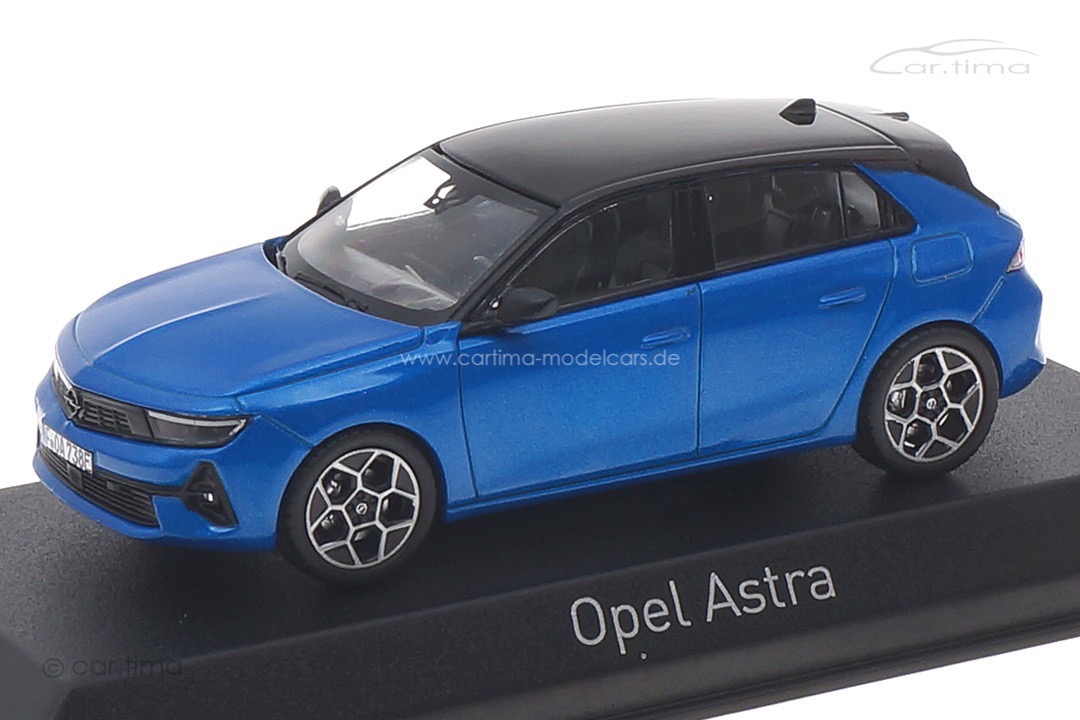 Opel Astra 2022 blau met. Norev 1:43 360060