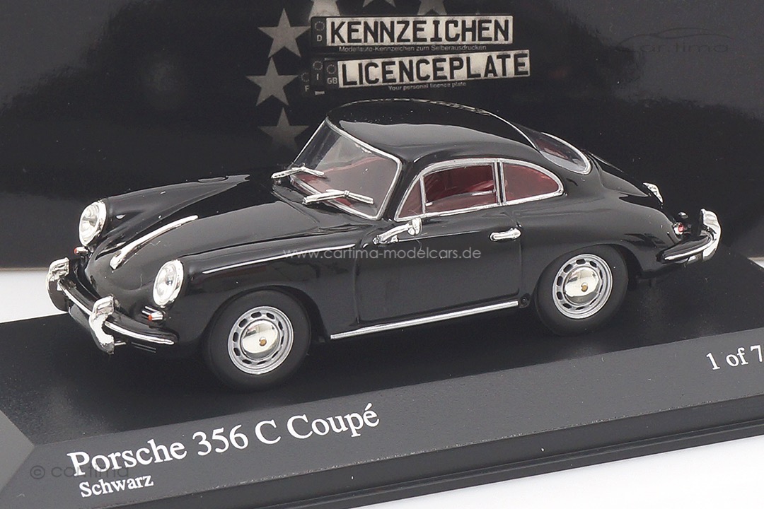 Porsche 356 C Coupe Schwarz Minichamps 1:43 430062328