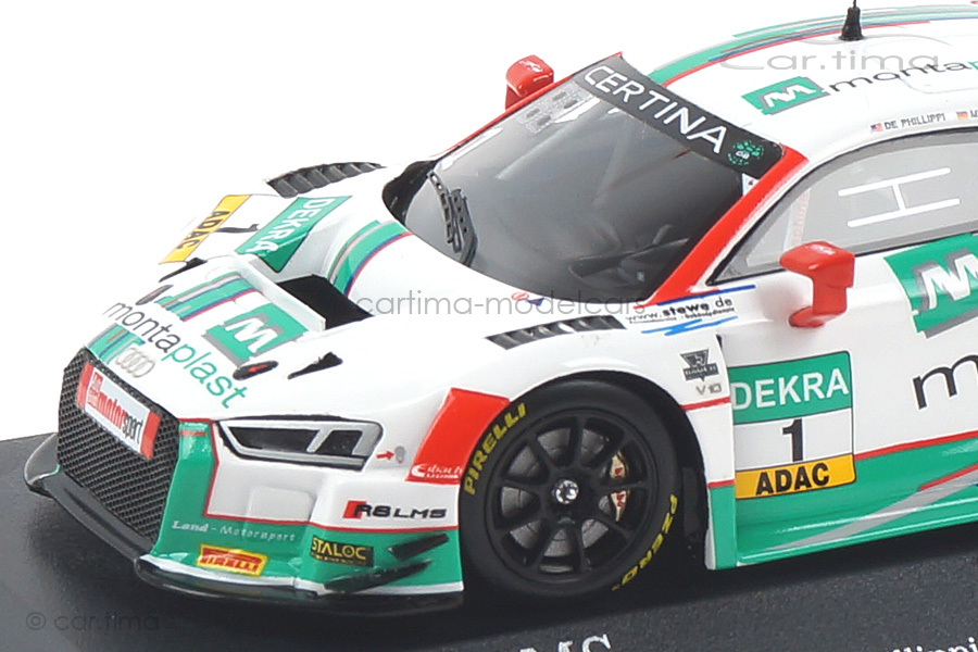 Audi R8 LMS ADAC GT Masters 2017 De Phillippi/Mies Minichamps 1:43 437171701 Audi R8 LMS ADAC GT Masters 2017 De Phillippi/Mies Minichamps 1:43 437171701