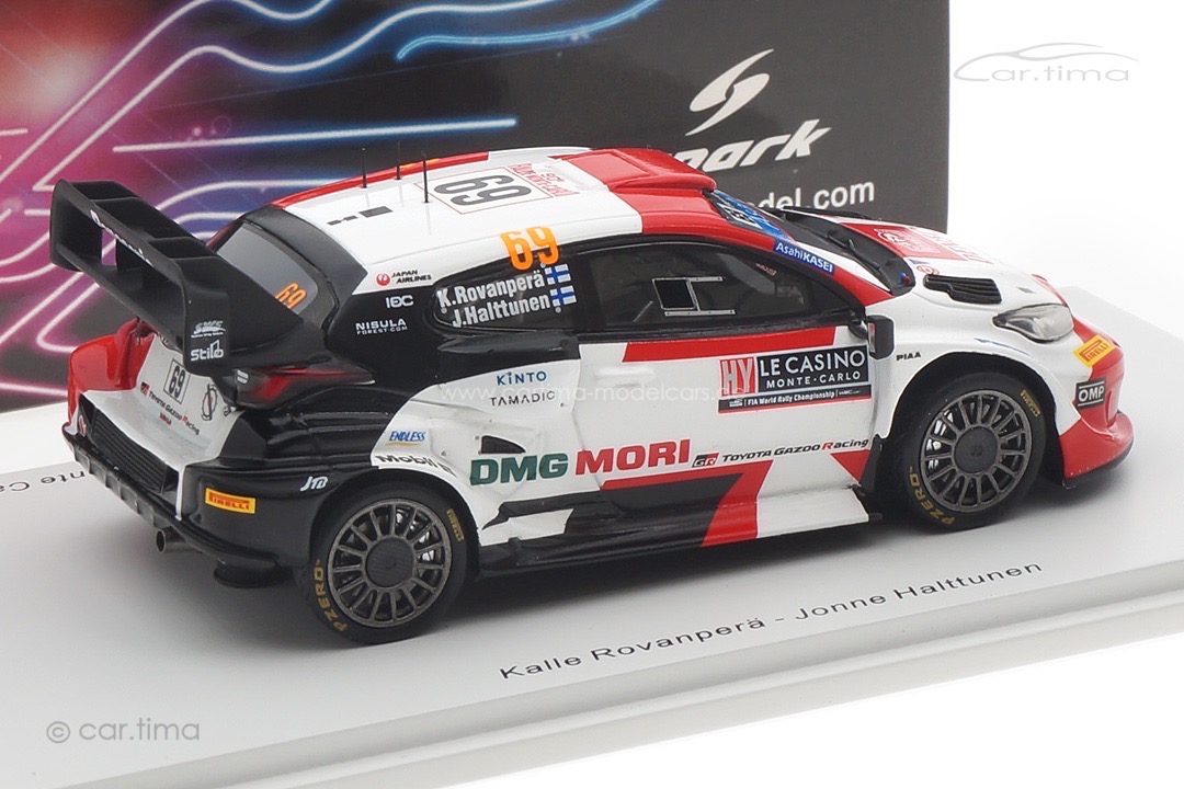 Toyota GR Yaris Rally1 Rallye Monte Carlo 2022 Katsuta/Johnston Spark 1:43 S6693 Toyota GR Yaris Rally1 Rallye Monte Carlo 2022 Katsuta/Johnston Spark 1:43 S6693
