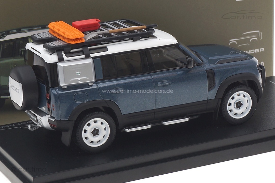 Land Rover Defender 110 2020 Tasman Blue Almost Real 1:43 410802 Land Rover Defender 110 2020 Tasman Blue Almost Real 1:43 410802