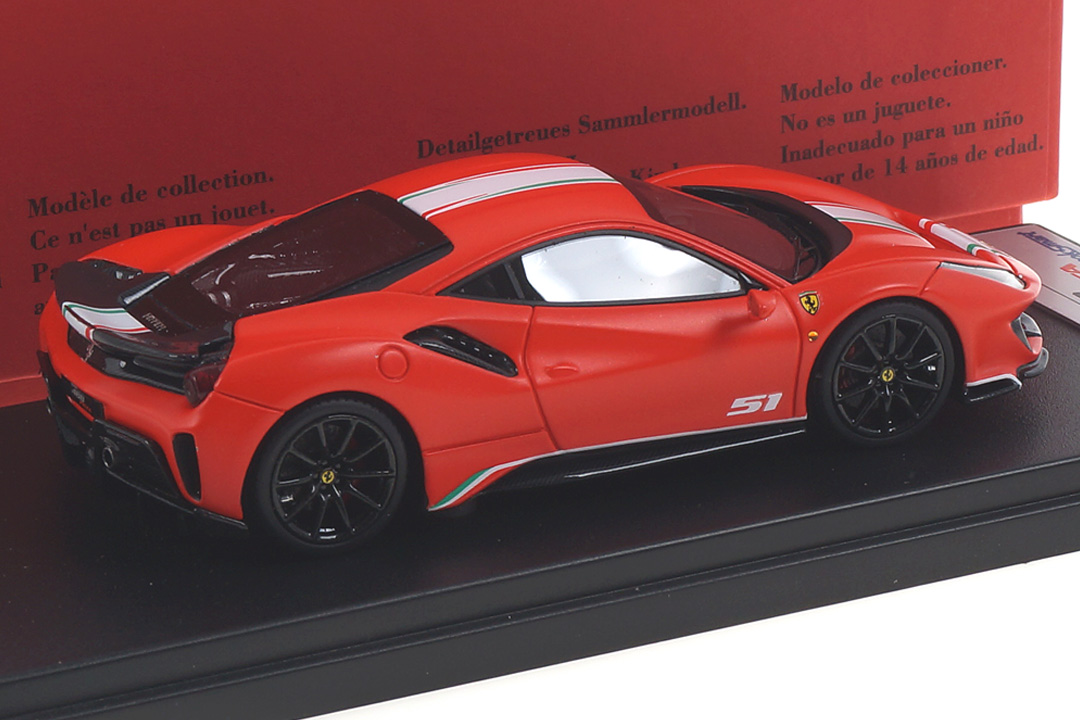 Ferrari 488 Pista Piloti Rosso F1 LookSmart 1:43 LS488PPE Ferrari 488 Pista Piloti Rosso F1 LookSmart 1:43 LS488PPE