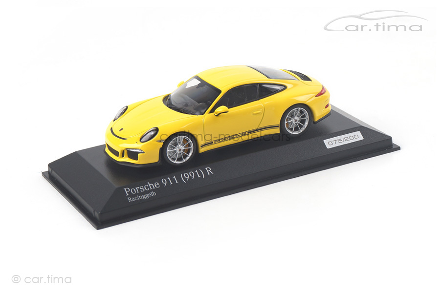 Porsche 911 (991) R Racinggelb Minichamps 1:43 CA04316095