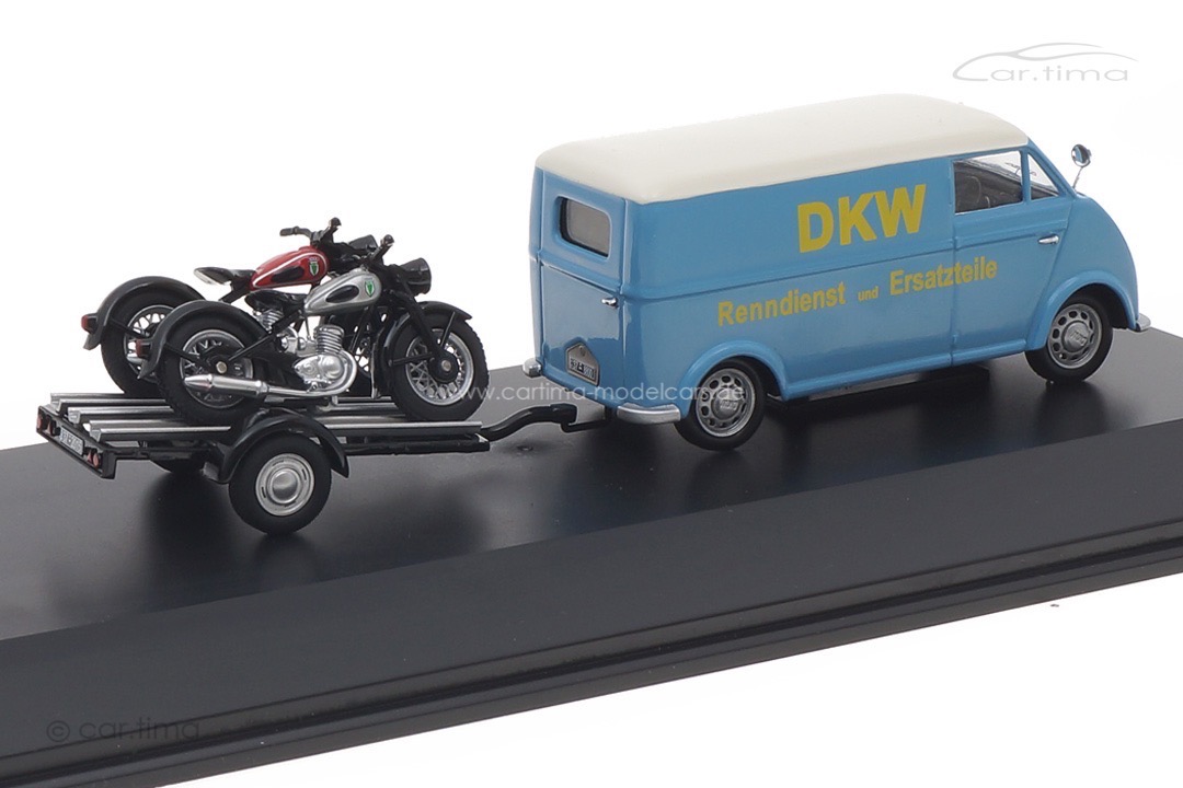 DKW Schnellaster mit Motorradanhänger Schuco 1:43 450238800