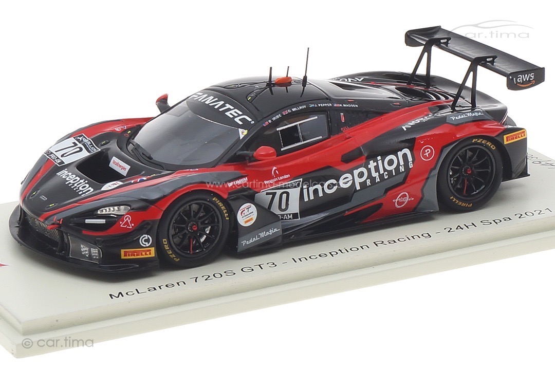 McLaren 720S GT3 24h Spa 2021 Millroy/Iribe/Madsen/Pepper Spark 1:43 SB453 McLaren 720S GT3 24h Spa 2021 Millroy/Iribe/Madsen/Pepper Spark 1:43 SB453