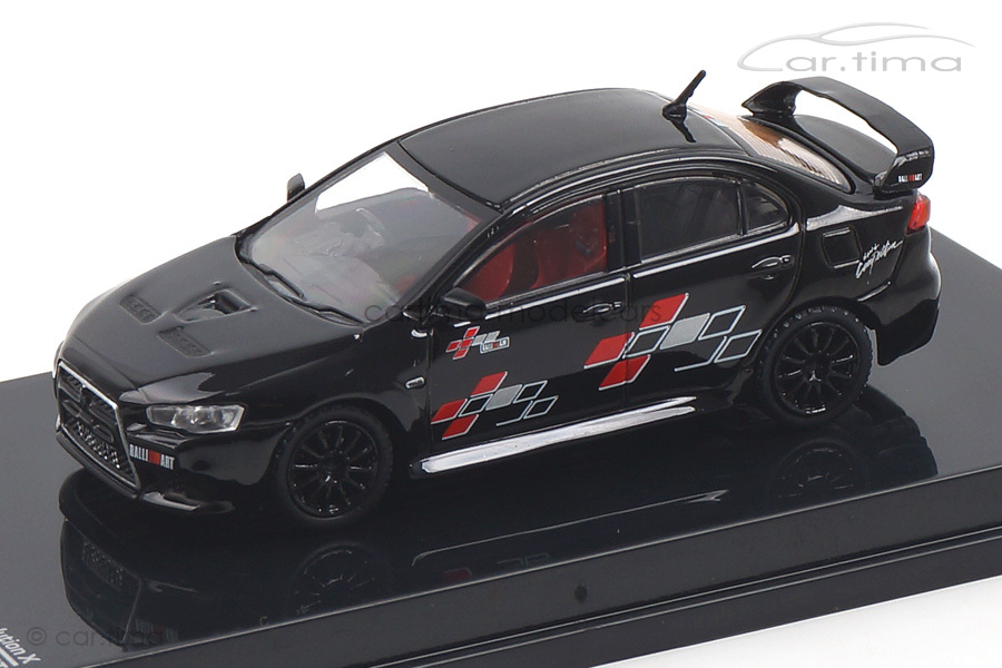 Mitsubishi Lancer Evo X RalliArt schwarz Tarmac 1:64 T64-004-REB Mitsubishi Lancer Evo X RalliArt schwarz Tarmac 1:64 T64-004-REB
