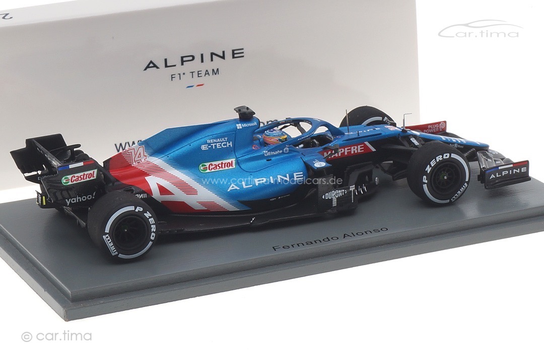 Alpine A521 GP Qatar 2021 Fernando Alonso/No.3 board/pit board Spark 1:43 S7851 Alpine A521 GP Qatar 2021 Fernando Alonso/No.3 board/pit board Spark 1:43 S7851