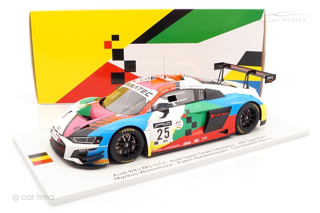 Audi R8 LMS GT3 24h Spa 2021 Winkelhock/Niederhauser/Haase Spark 1:18 FF011