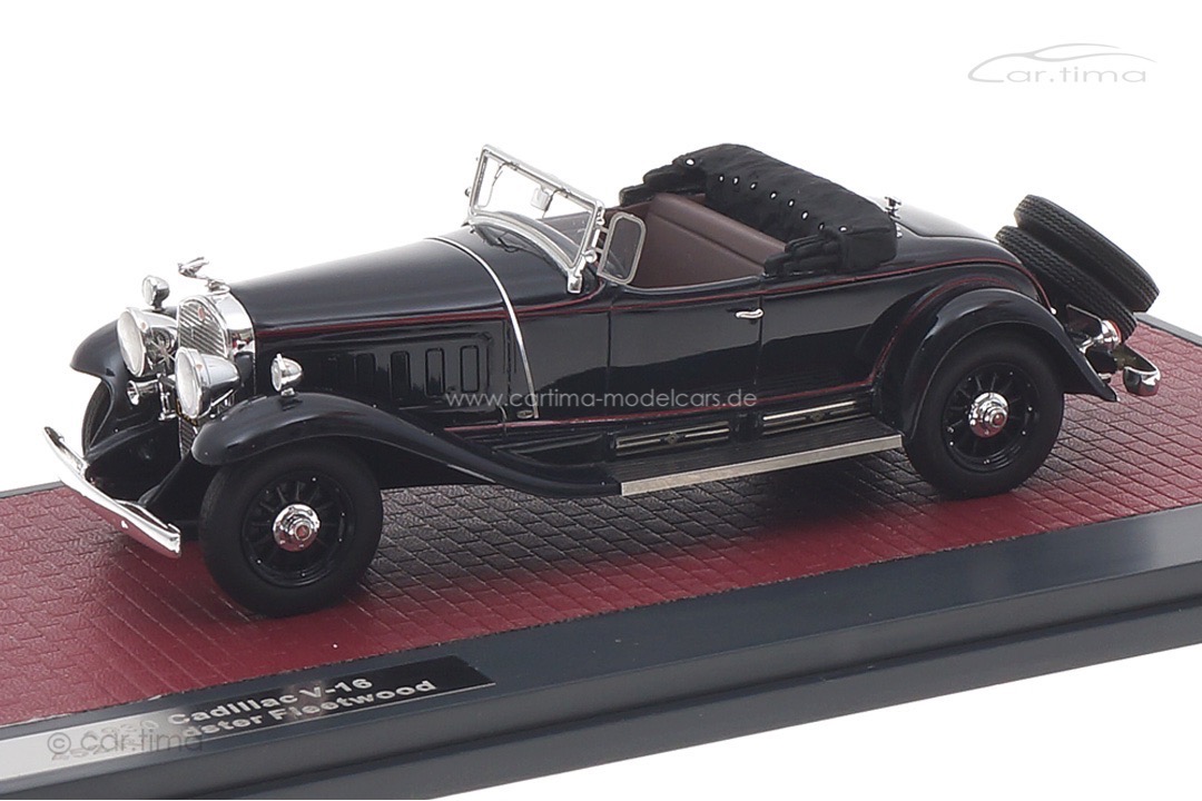Cadillac V-16 452 Roadster Fleetwood 1930 blau offen Matrix 1:43 MX20301-451 Cadillac V-16 452 Roadster Fleetwood 1930 blau offen Matrix 1:43 MX20301-451