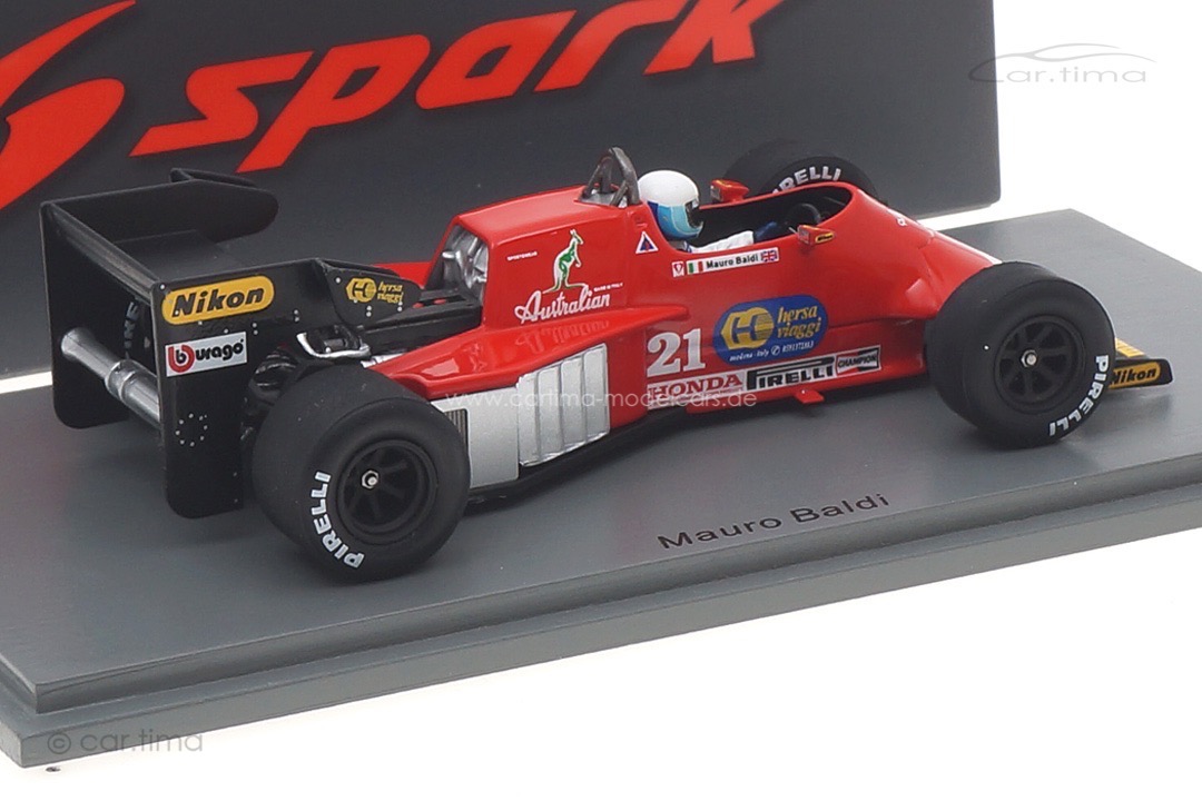Spirit 101 GP Brasilien 1984 Mauro Baldi Spark 1:43 S3926 Spirit 101 GP Brasilien 1984 Mauro Baldi Spark 1:43 S3926