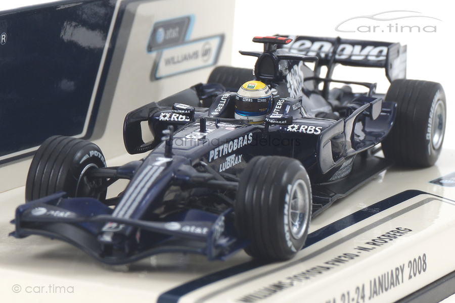 Williams Toyota FW30 Test Valencia 2008 Rosberg Minichamps 1:43 400080407 Williams Toyota FW30 Test Valencia 2008 Rosberg Minichamps 1:43 400080407