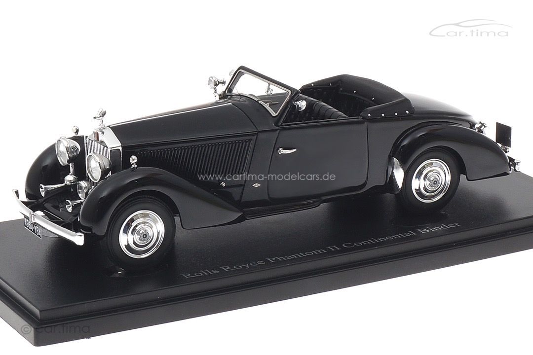 Rolls Royce Phantom II Continental Binder 1930 schwarz autocult 1:43 05041
