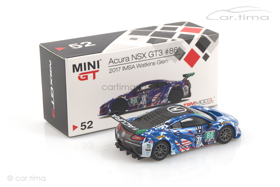Acura NSX GT3 IMSA Watkins Glen 2017 MINI GT 1:64 MGT00052-L Acura NSX GT3 IMSA Watkins Glen 2017 MINI GT 1:64 MGT00052-L
