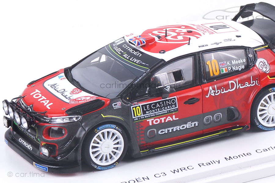Citroen C3 WRC Rally Monte Carlo 2018 Meeke/Nagle Spark 1:43 S5960 Citroen C3 WRC Rally Monte Carlo 2018 Meeke/Nagle Spark 1:43 S5960