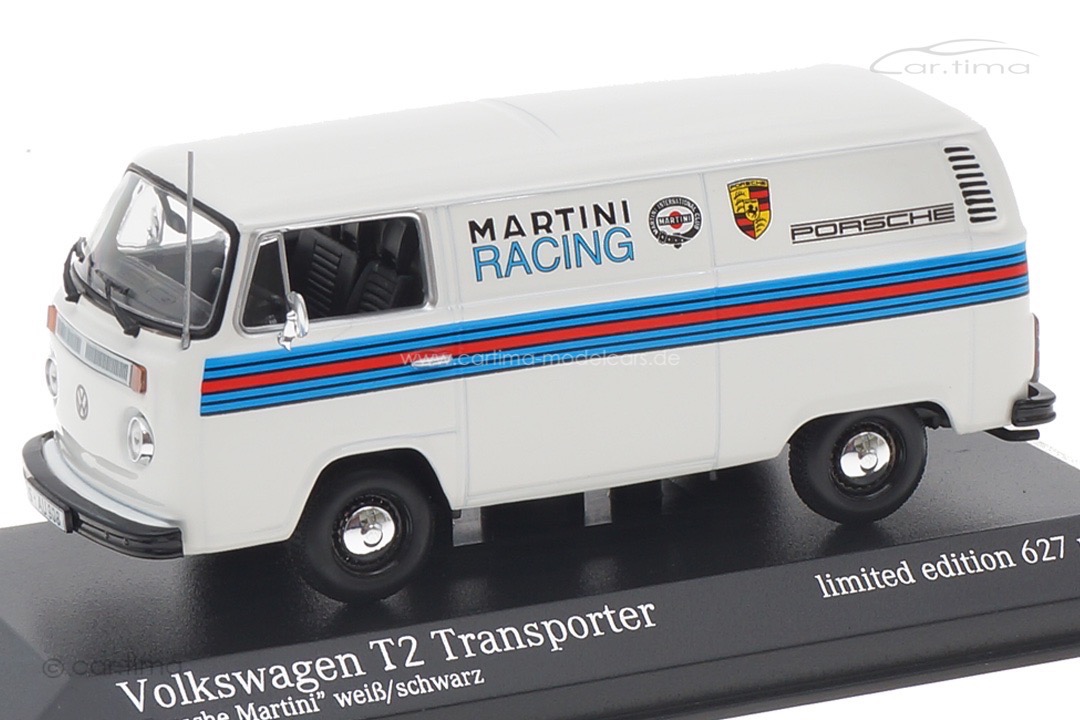 Volkswagen T2 Transporter Porsche Renndienst Martini weiß Minichamps 1:43 943053067 Volkswagen T2 Transporter Porsche Renndienst Martini weiß Minichamps 1:43 943053067