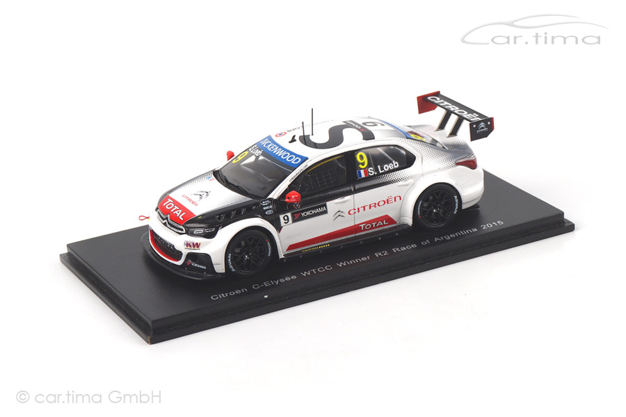 Citroen C-Elysée WTCC Winner Argentinien 2015 Sébastien Loeb Spark 1:43 S4521