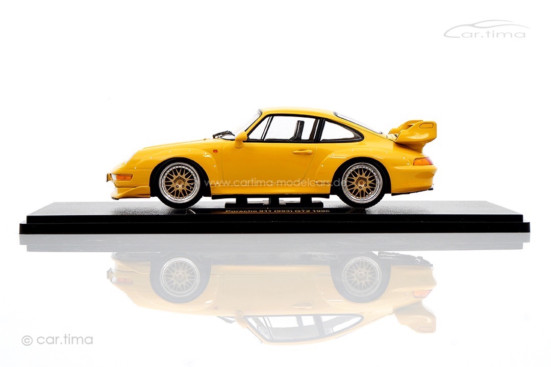 Porsche 911 (993) GT2 Speedgelb BBS KK Scale 1:18 KKDC181422B