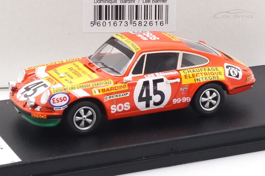 Porsche 911 S 24h Le Mans 1972 Bardini/Banner Troféu 1:43 DSN143-261