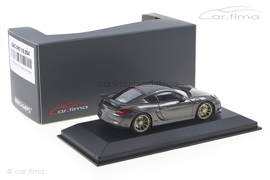 Porsche Cayman GT4 - Achatgrau / Rad lime gold - Minichamps - car.tima CUSTOMIZED Porsche Cayman GT4 - Achatgrau / Rad lime gold - Minichamps - car.tima CUSTOMIZED