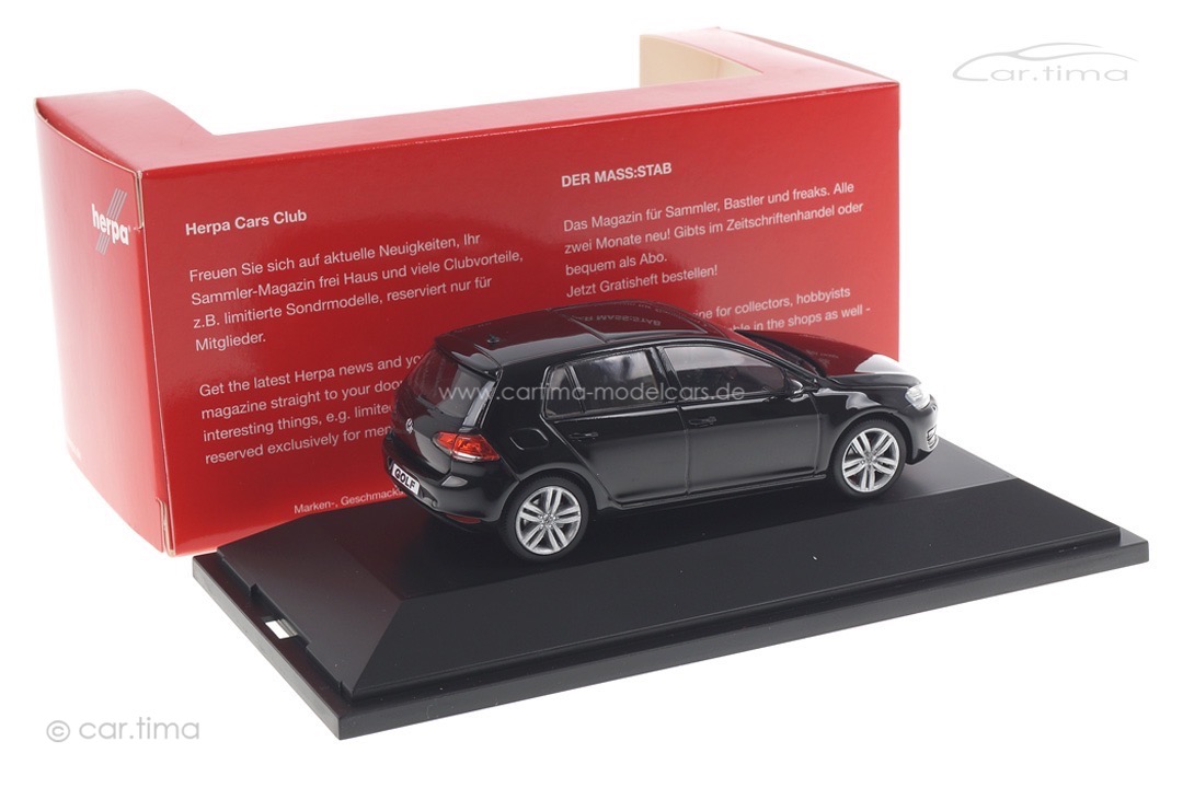 VW Golf VII schwarz Herpa 1:43 070720