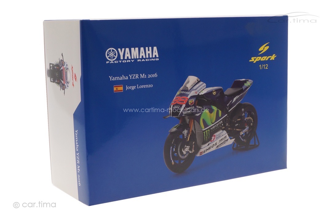 Yamaha YZR M1 Winner GP Frankreich 2016 Jorge Lorenzo Spark 1:12 M12004 Yamaha YZR M1 Winner GP Frankreich 2016 Jorge Lorenzo Spark 1:12 M12004