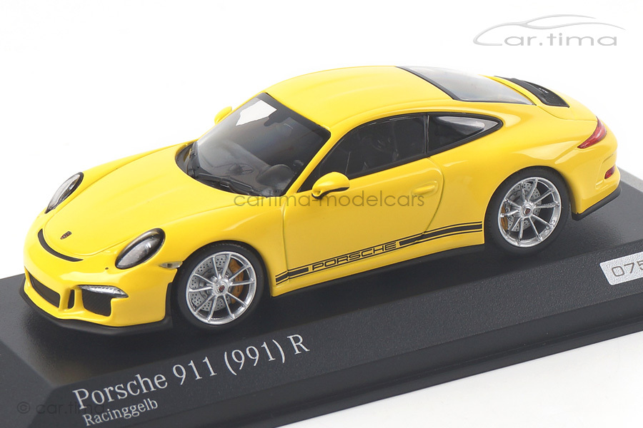 Porsche 911 (991) R Racinggelb Minichamps 1:43 CA04316095