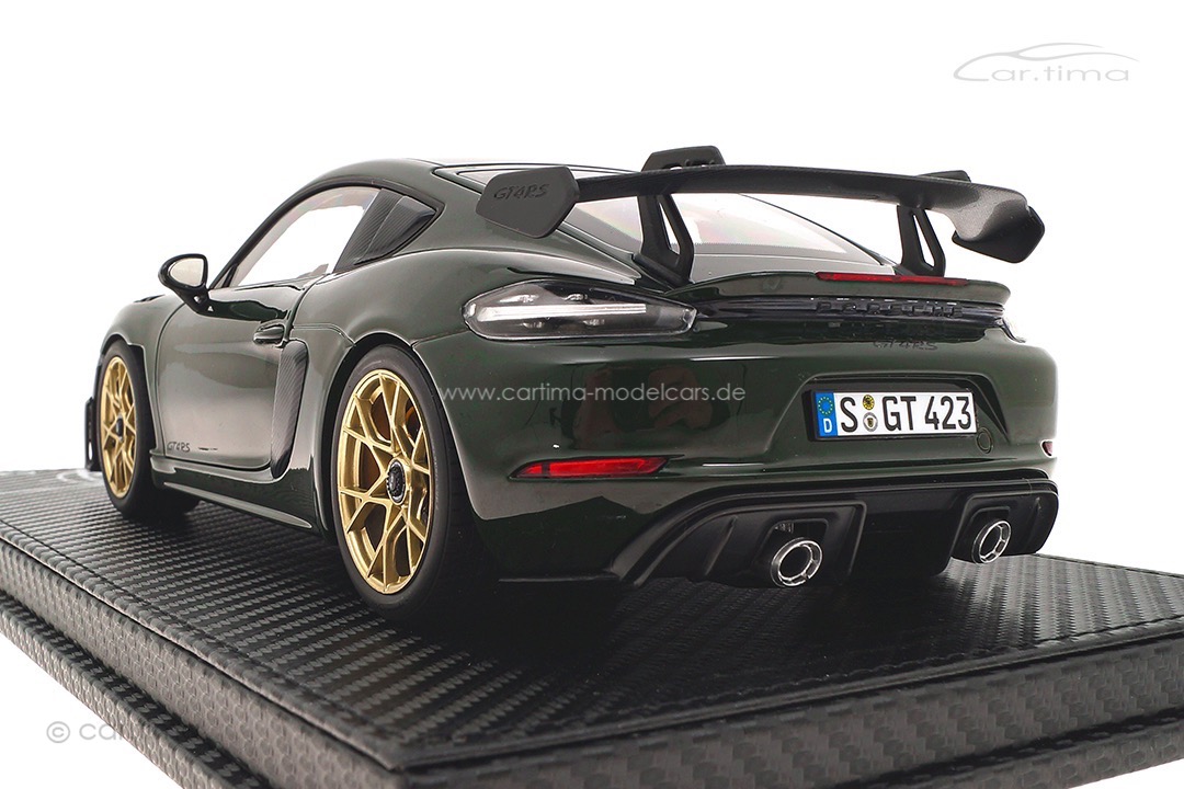 Porsche 718 GT4 RS Brewstergreen Originalsignatur Andreas Preuninger car.tima CUSTOMIZED 1:18 Porsche 718 GT4 RS Brewstergreen Originalsignatur Andreas Preuninger car.tima CUSTOMIZED 1:18