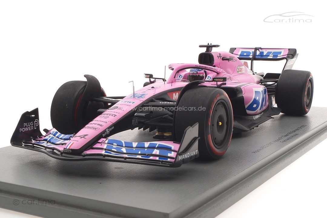 Alpine A522 GP Bahrain 2022 Fernando Alonso Spark 1:18 18S752 Alpine A522 GP Bahrain 2022 Fernando Alonso Spark 1:18 18S752