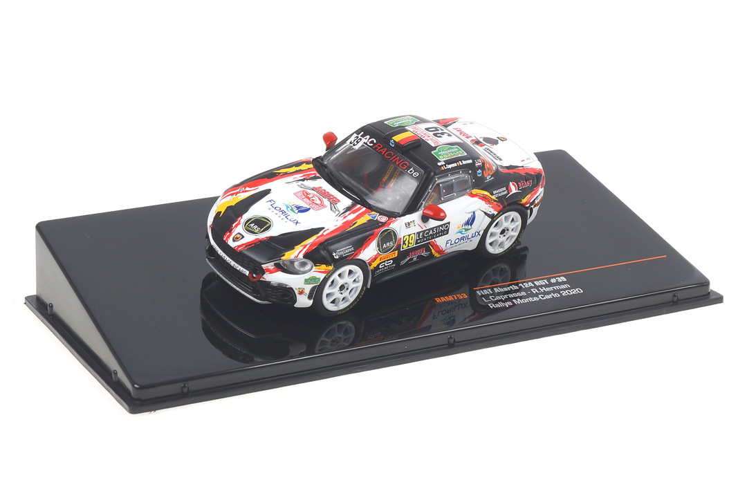 Fiat 124 RGT Abarth Rallye Monte Carlo 2020 Caprasse/Herman IXO 1:43 RAM753 Fiat 124 RGT Abarth Rallye Monte Carlo 2020 Caprasse/Herman IXO 1:43 RAM753