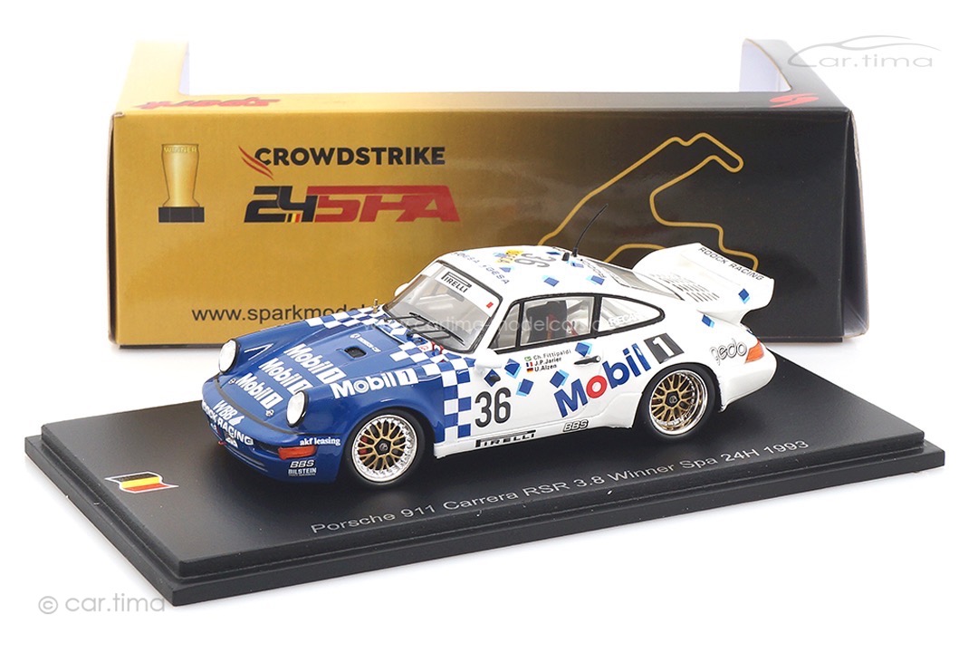 Porsche 911 (964) Carrera RSR 3.8 Winner 24h Spa 1993 Alzen/Fittipaldi/Jarier Spark 1:43 43SPA1993