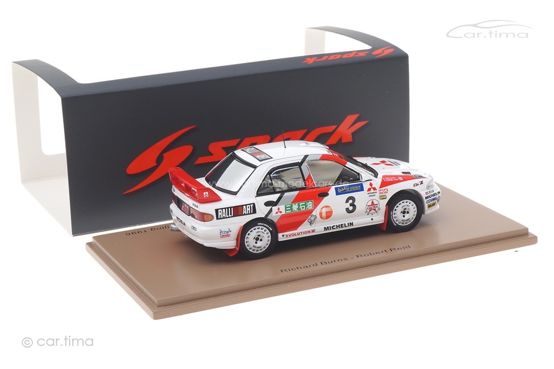 Mitsubishi Lancer EVOLUTION III Rallye Hong Kong 1996 Burns/Reid Spark 1:43 S6515 Mitsubishi Lancer EVOLUTION III Rallye Hong Kong 1996 Burns/Reid Spark 1:43 S6515