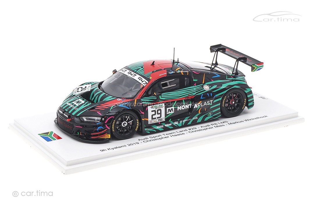 Audi R8 LMS 9h Kyalami 2019 Mies/Haase/Winkelhock Spark 1:43 FF004 Audi R8 LMS 9h Kyalami 2019 Mies/Haase/Winkelhock Spark 1:43 FF004