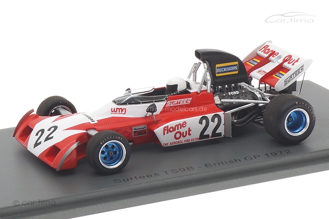 Surtees TS9B GP Großbritannien 1972 Tim Schenken Spark 1:43 S3995 Surtees TS9B GP Großbritannien 1972 Tim Schenken Spark 1:43 S3995