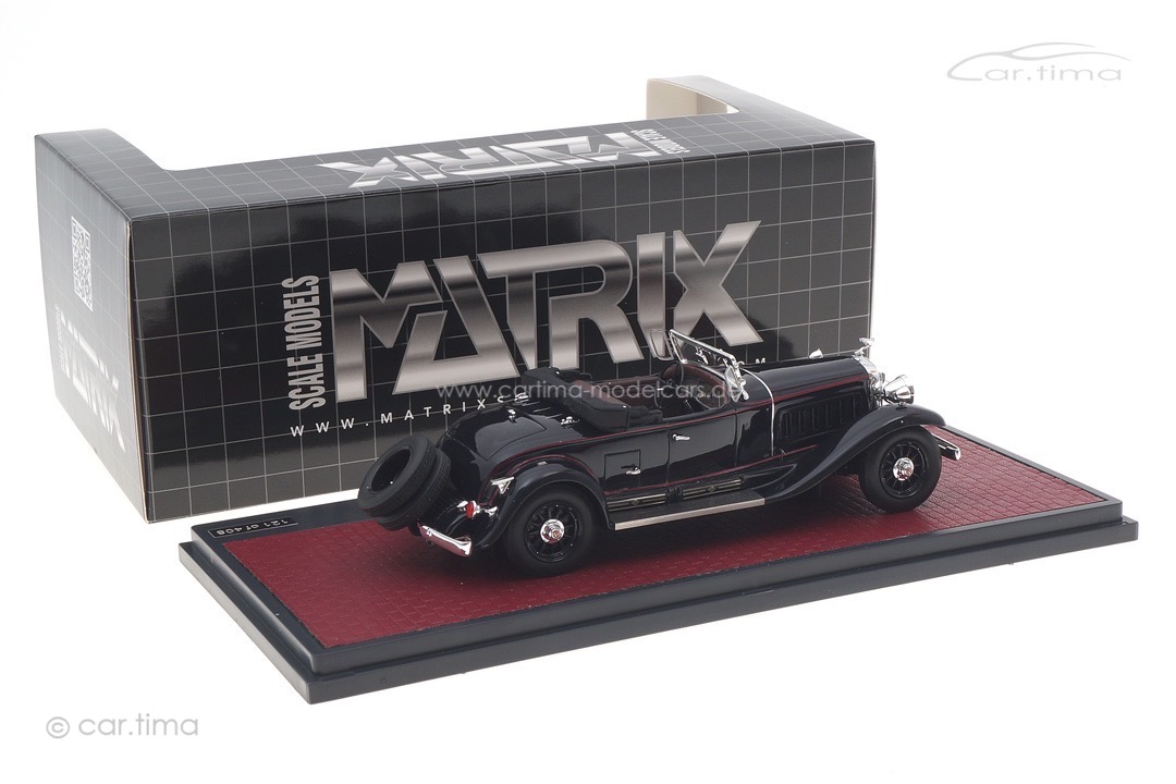 Cadillac V-16 452 Roadster Fleetwood 1930 blau offen Matrix 1:43 MX20301-451 Cadillac V-16 452 Roadster Fleetwood 1930 blau offen Matrix 1:43 MX20301-451