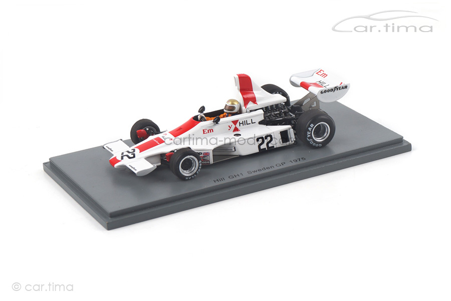Hill GH1 GP Schweden 1975 Vern Schuppan Spark 1:43 S5674 Hill GH1 GP Schweden 1975 Vern Schuppan Spark 1:43 S5674