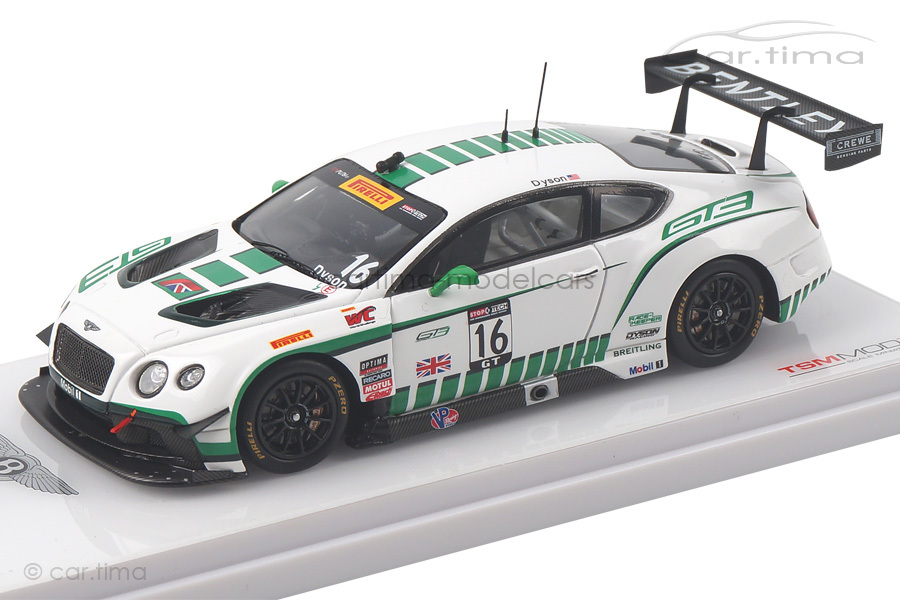 Bentley Continental GT3 Winner Road America 2015 Dyson TSM 1:43 TSM164313 Bentley Continental GT3 Winner Road America 2015 Dyson TSM 1:43 TSM164313