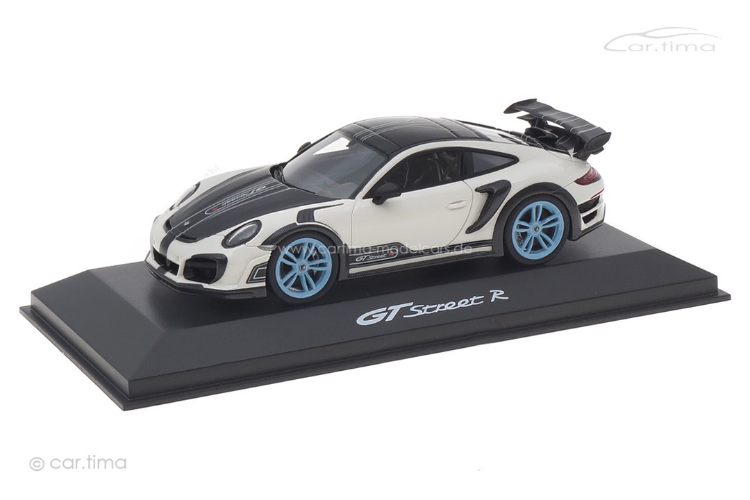 TECHART GTstreet R Weiß/Rad Gulfblau TECHART Collection 1:43 091.992.143.004GB TECHART GTstreet R Weiß/Rad Gulfblau TECHART Collection 1:43 091.992.143.004GB