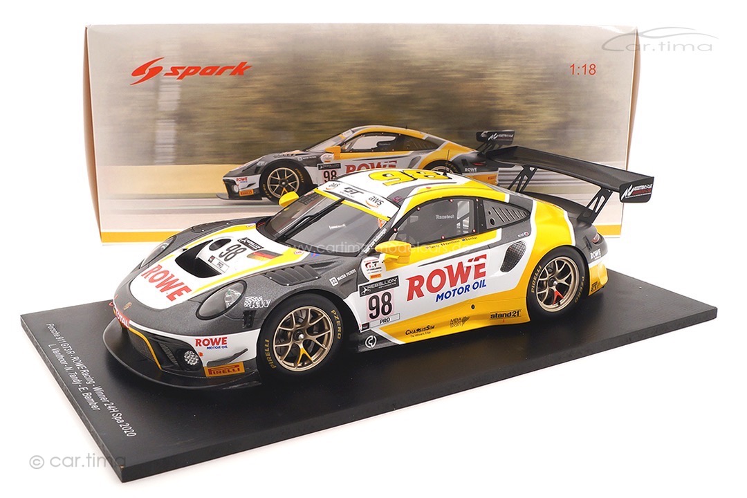 Porsche 911 GT3 R Winner 24h Spa 2020 Bamber/Tandy/Vanthoor Spark 1:18 18SB016
